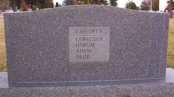 Headstone Back