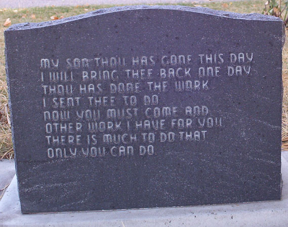 Headstone Back