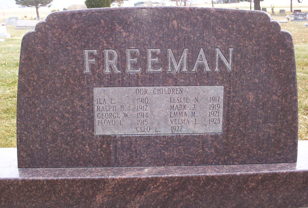 Headstone Back