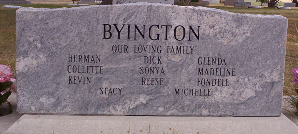 Headstone Back